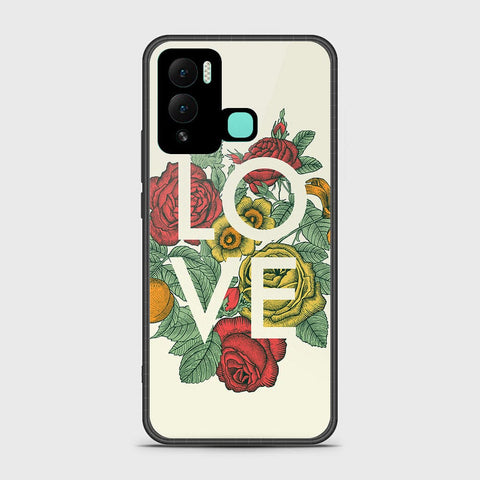 Infinix Hot 12 Play Cover- Floral Series 2 - HQ Ultra Shine Premium Infinity Glass Soft Silicon Borders Case