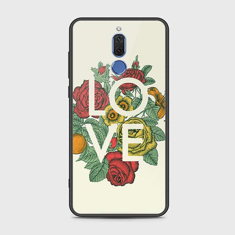 Huawei Mate 10 Lite Cover - Floral Series 2 - HQ Ultra Shine Premium Infinity Glass Soft Silicon Borders Case