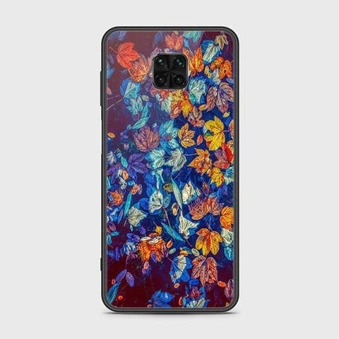 Xiaomi Redmi Note 9S Cover - Floral Series 2 - HQ Ultra Shine Premium Infinity Glass Soft Silicon Borders Case