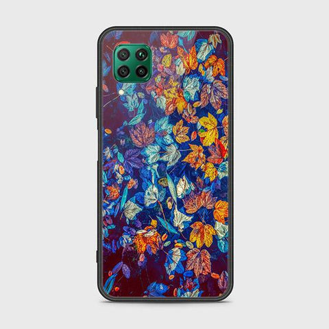 Huawei Nova 7i Cover - Floral Series 2 - HQ Ultra Shine Premium Infinity Glass Soft Silicon Borders Case