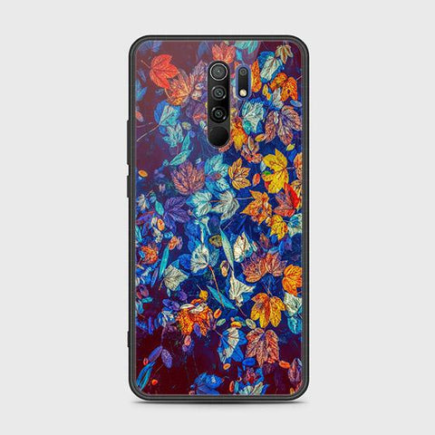 Xiaomi Redmi 9 Cover - Floral Series 2 - HQ Ultra Shine Premium Infinity Glass Soft Silicon Borders Case