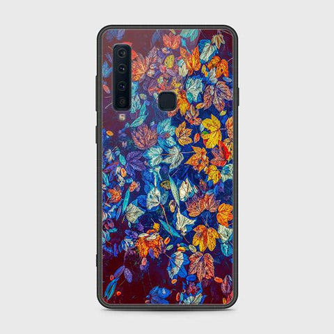 Samsung Galaxy A9s Cover - Floral Series 2 - HQ Ultra Shine Premium Infinity Glass Soft Silicon Borders Case