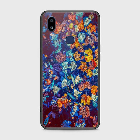 Samsung Galaxy A10s Cover - Floral Series 2 - HQ Ultra Shine Premium Infinity Glass Soft Silicon Borders Case