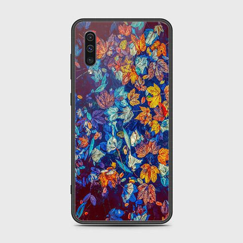 Samsung Galaxy A50s Cover - Floral Series 2 - HQ Ultra Shine Premium Infinity Glass Soft Silicon Borders Case