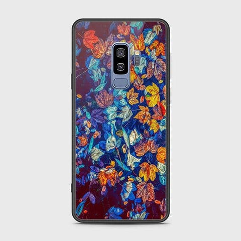 Samsung Galaxy S9 Plus Cover - Floral Series 2 - HQ Ultra Shine Premium Infinity Glass Soft Silicon Borders Case