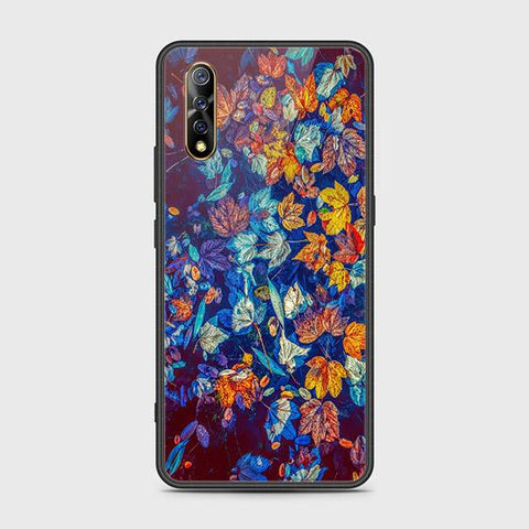 Vivo S1 Cover - Floral Series 2 - HQ Ultra Shine Premium Infinity Glass Soft Silicon Borders Case