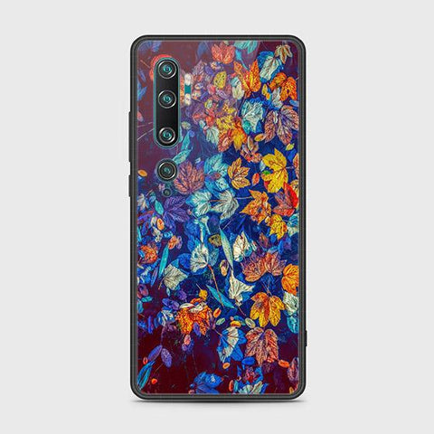 Xiaomi Mi Note 10 Pro Cover - Floral Series 2 - HQ Ultra Shine Premium Infinity Glass Soft Silicon Borders Case