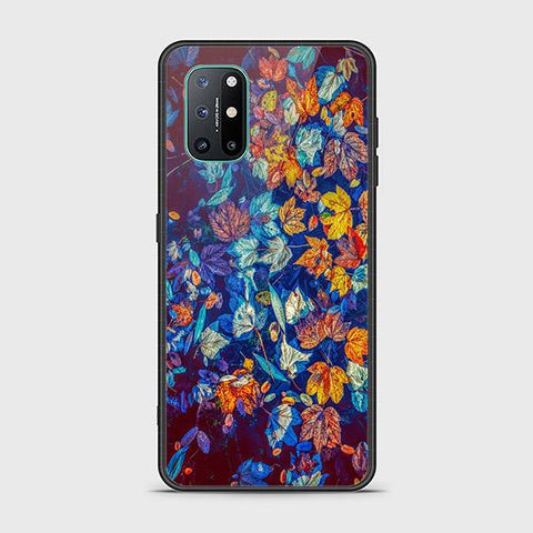 OnePlus 8T Cover - Floral Series 2 - HQ Ultra Shine Premium Infinity Glass Soft Silicon Borders Case