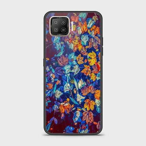 Oppo Reno 4 Lite Cover - Floral Series 2 - HQ Ultra Shine Premium Infinity Glass Soft Silicon Borders Case