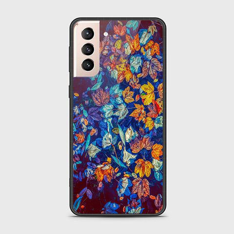 Samsung Galaxy S22 5G Cover - Floral Series 2 - HQ Ultra Shine Premium Infinity Glass Soft Silicon Borders Case