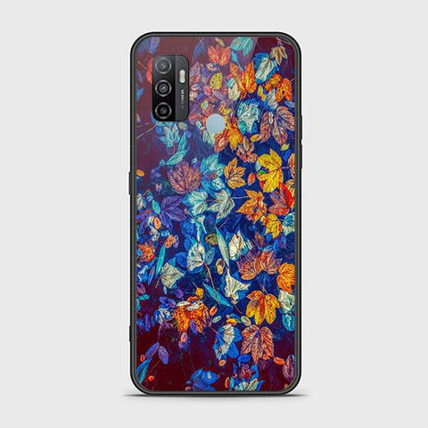 Oppo A53s Cover - Floral Series 2 - HQ Ultra Shine Premium Infinity Glass Soft Silicon Borders Case