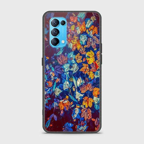 Oppo Reno 5 5G Cover - Floral Series 2 - HQ Ultra Shine Premium Infinity Glass Soft Silicon Borders Case