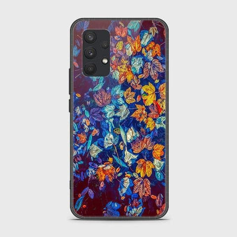 Samsung Galaxy A32 4G Cover - Floral Series 2 - HQ Ultra Shine Premium Infinity Glass Soft Silicon Borders Case