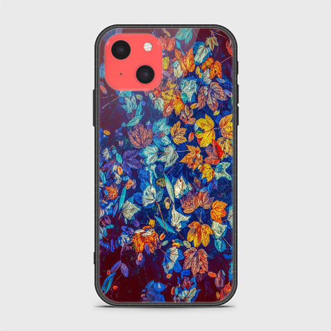 iPhone 13 Mini Cover- Floral Series 2 - HQ Ultra Shine Premium Infinity Glass Soft Silicon Borders Case