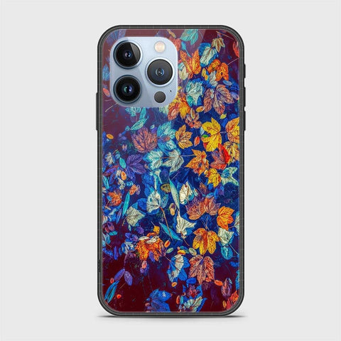 iPhone 13 Pro Cover- Floral Series 2 - HQ Ultra Shine Premium Infinity Glass Soft Silicon Borders Case