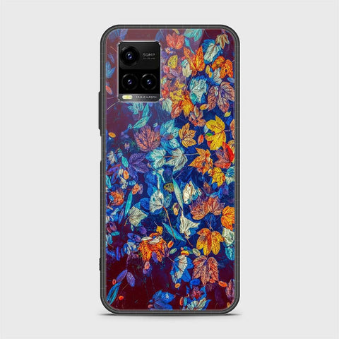 Vivo Y33T Cover - Floral Series 2 - HQ Ultra Shine Premium Infinity Glass Soft Silicon Borders Case