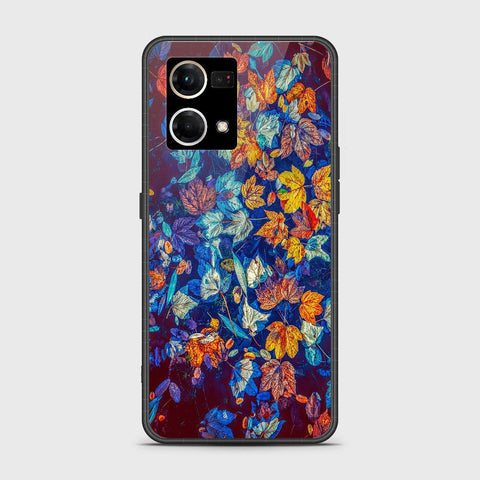 Oppo Reno 8 4G Cover - Floral Series 2 - HQ Ultra Shine Premium Infinity Glass Soft Silicon Borders Case