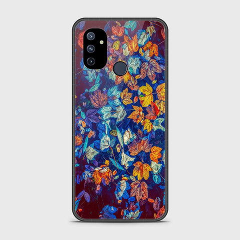 OnePlus Nord N100 Cover- Floral Series 2 - HQ Ultra Shine Premium Infinity Glass Soft Silicon Borders Case