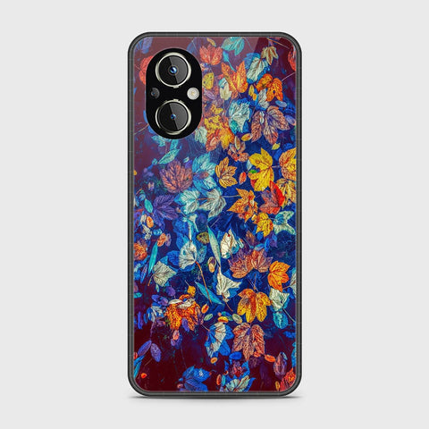 Oppo Reno 7Z 5G Cover- Floral Series 2 - HQ Ultra Shine Premium Infinity Glass Soft Silicon Borders Case