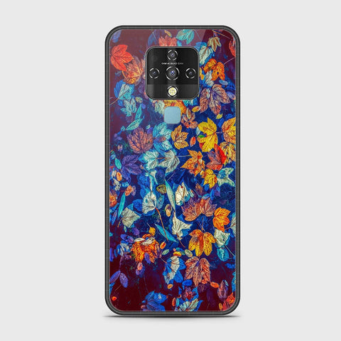 Tecno Camon 16 Cover - Floral Series 2 - HQ Ultra Shine Premium Infinity Glass Soft Silicon Borders Case