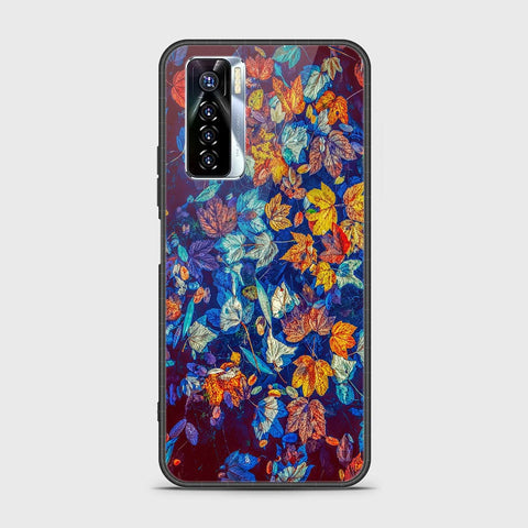 Tecno Camon 17 Pro Cover - Floral Series 2 - HQ Ultra Shine Premium Infinity Glass Soft Silicon Borders Case