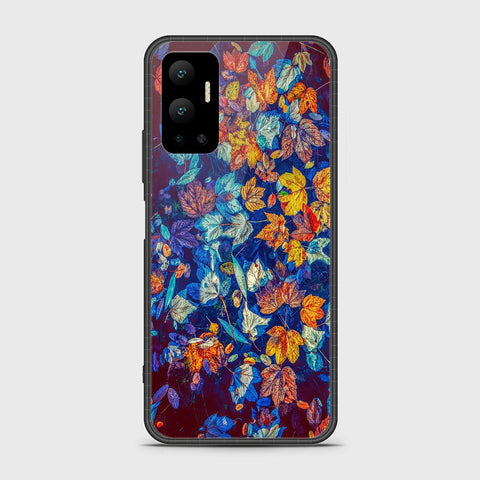 Infinix Hot 12 Cover- Floral Series 2 - HQ Ultra Shine Premium Infinity Glass Soft Silicon Borders Case