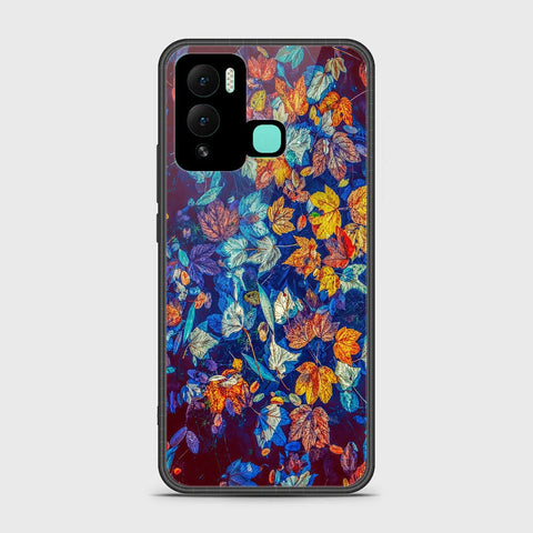 Infinix Hot 12 Play Cover- Floral Series 2 - HQ Ultra Shine Premium Infinity Glass Soft Silicon Borders Case