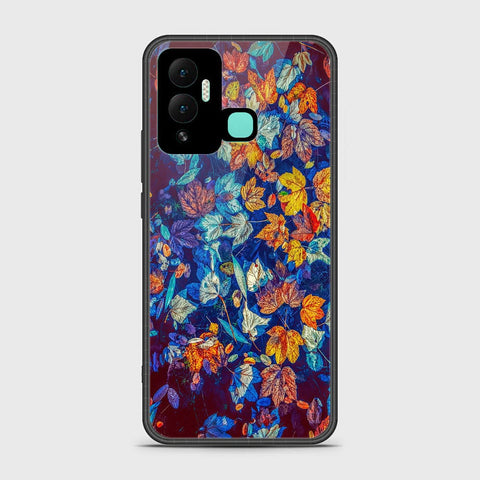 Infinix Hot 12i Cover- Floral Series 2 - HQ Ultra Shine Premium Infinity Glass Soft Silicon Borders Case