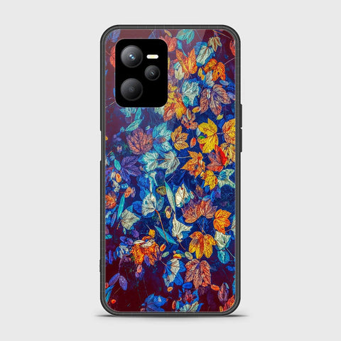 Realme V25 Cover- Floral Series 2 - HQ Ultra Shine Premium Infinity Glass Soft Silicon Borders Case