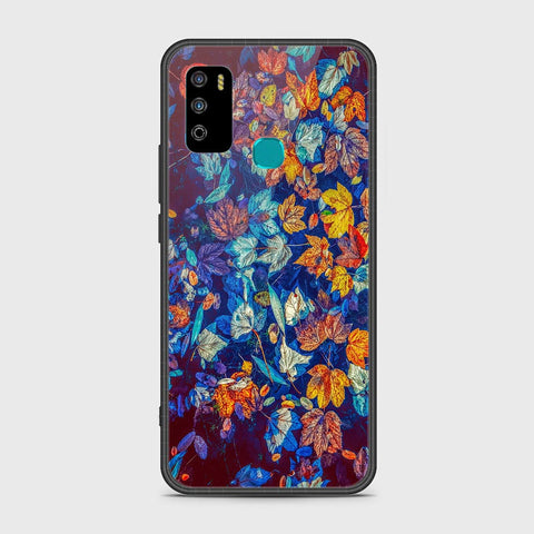 Infinix Hot 9 Play Cover- Floral Series 2 - HQ Ultra Shine Premium Infinity Glass Soft Silicon Borders Case