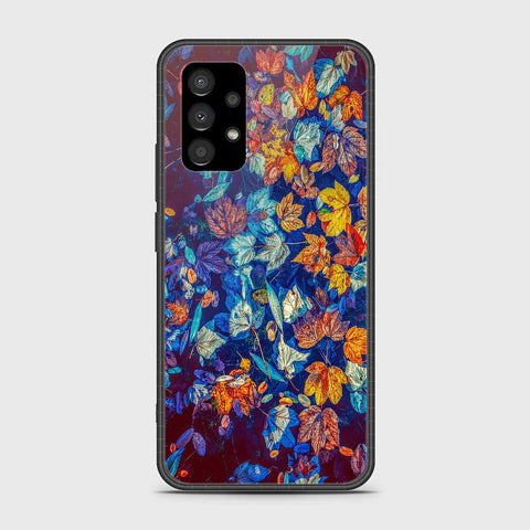 Samsung Galaxy A23 Cover- Floral Series 2 - HQ Ultra Shine Premium Infinity Glass Soft Silicon Borders Case