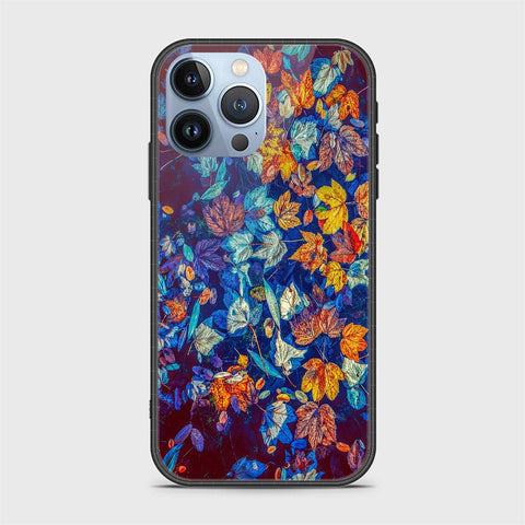 iPhone 14 Pro Cover- Floral Series 2 - HQ Ultra Shine Premium Infinity Glass Soft Silicon Borders Case