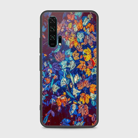 Honor 20 Pro Cover - Floral Series 2 - HQ Ultra Shine Premium Infinity Glass Soft Silicon Borders Case