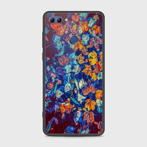 Huawei Y9 2018 Cover - Floral Series 2 - HQ Ultra Shine Premium Infinity Glass Soft Silicon Borders Case