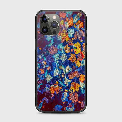 iPhone 12 Pro Cover - Floral Series 2 - HQ Ultra Shine Premium Infinity Glass Soft Silicon Borders Case