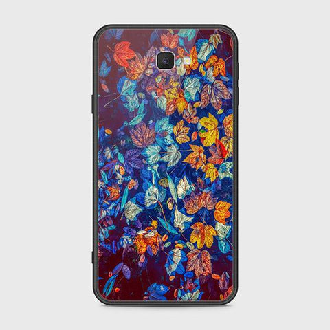 Samsung Galaxy J7 Prime Cover - Floral Series 2 - HQ Ultra Shine Premium Infinity Glass Soft Silicon Borders Case