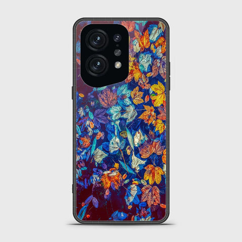 Oppo Find X5 Cover - Floral Series 2 - HQ Ultra Shine Premium Infinity Glass Soft Silicon Borders Case