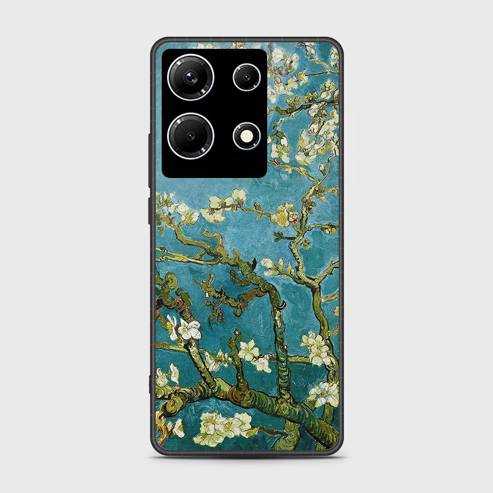 Infinix Note 30 Pro Cover- Floral Series 2 - HQ Ultra Shine Premium Infinity Glass Soft Silicon Borders Case