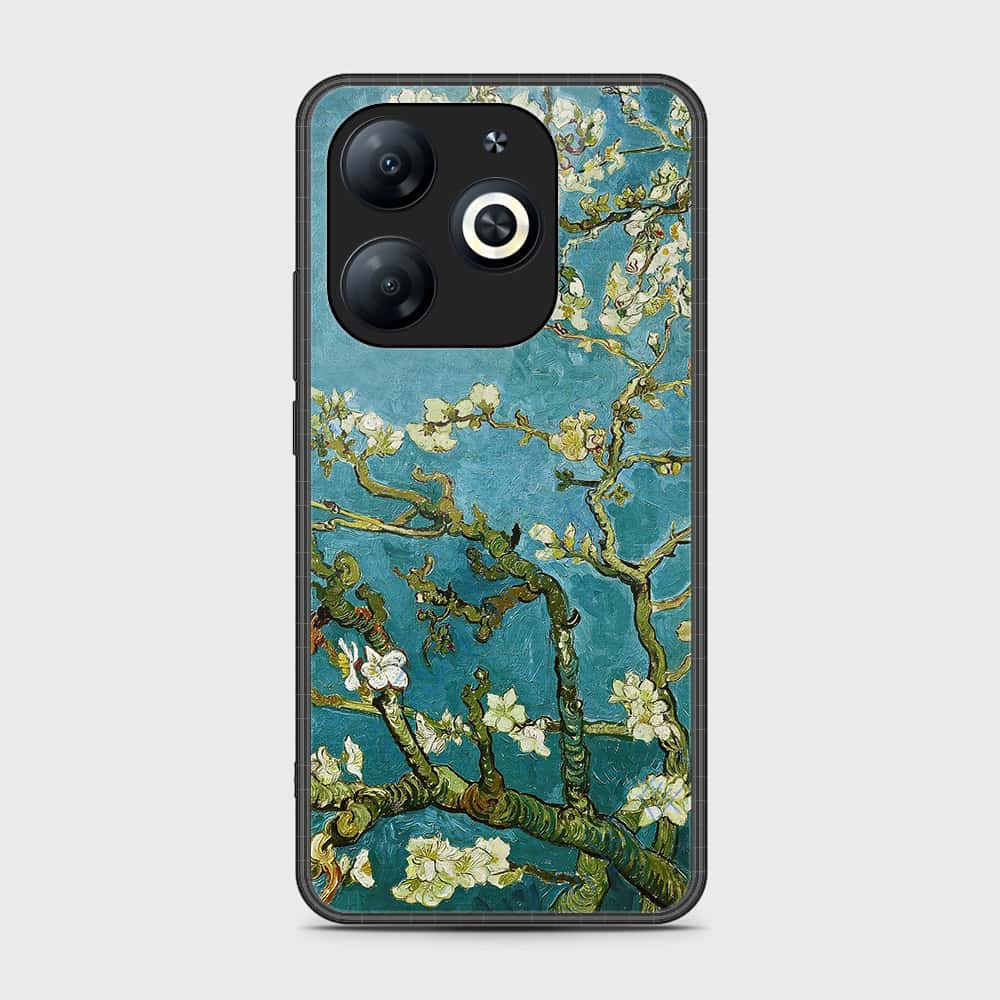 Tecno Spark 20C Cover- Floral Series 2 - HQ Ultra Shine Premium Infinity Glass Soft Silicon Borders Case