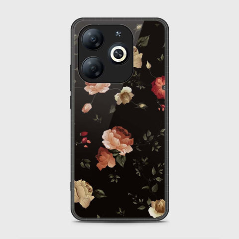 Tecno Spark 20 Cover- Floral Series 2 - HQ Ultra Shine Premium Infinity Glass Soft Silicon Borders Case