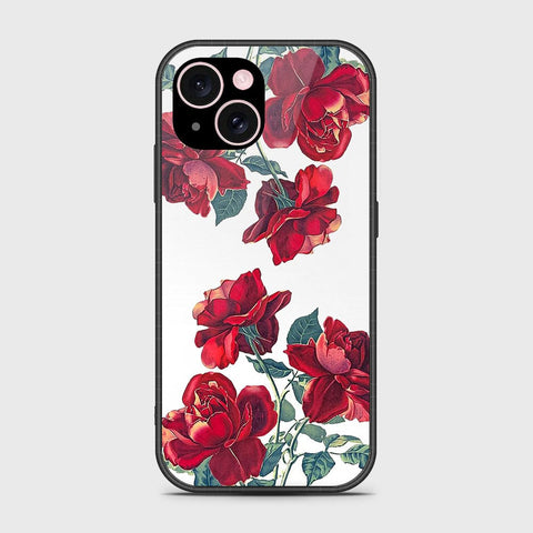 iPhone 15 Plus Cover- Floral Series 2 - HQ Ultra Shine Premium Infinity Glass Soft Silicon Borders Case