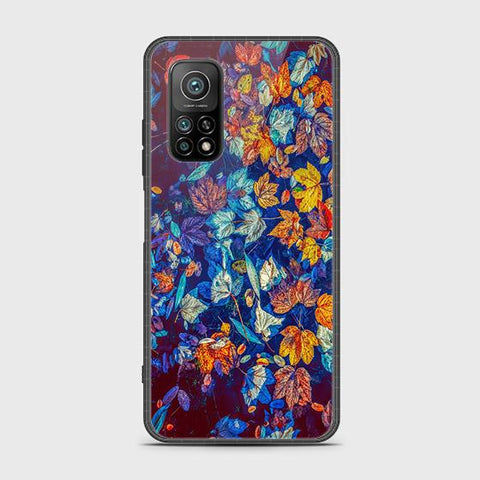 Xiaomi Mi 10T Cover - Floral Series 2 - HQ Ultra Shine Premium Infinity Glass Soft Silicon Borders Case