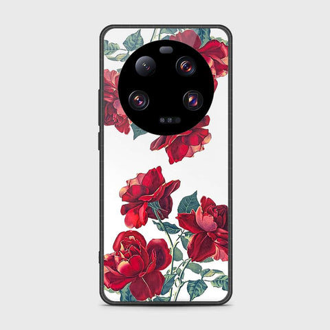 Xiaomi 13 Ultra Cover- Floral Series 2 - HQ Ultra Shine Premium Infinity Glass Soft Silicon Borders Case