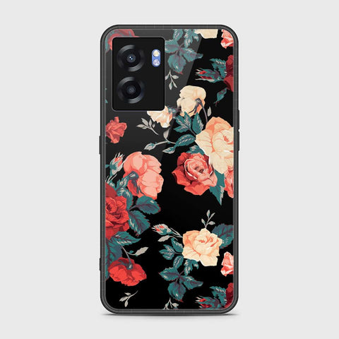 Realme V23 Cover- Floral Series 2 - HQ Ultra Shine Premium Infinity Glass Soft Silicon Borders Case