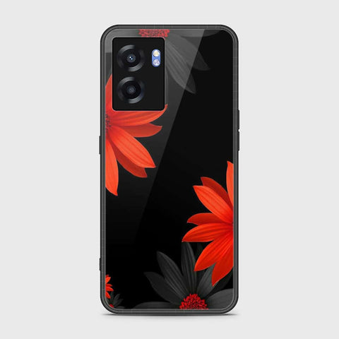 Realme Narzo 50 5G Cover- Floral Series 2 - HQ Ultra Shine Premium Infinity Glass Soft Silicon Borders Case