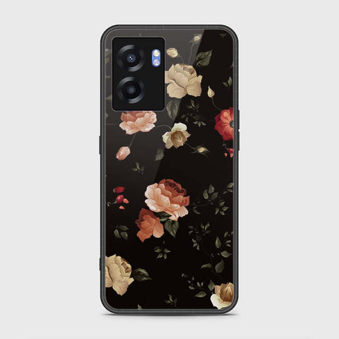 Realme Narzo 50 5G Cover- Floral Series 2 - HQ Ultra Shine Premium Infinity Glass Soft Silicon Borders Case