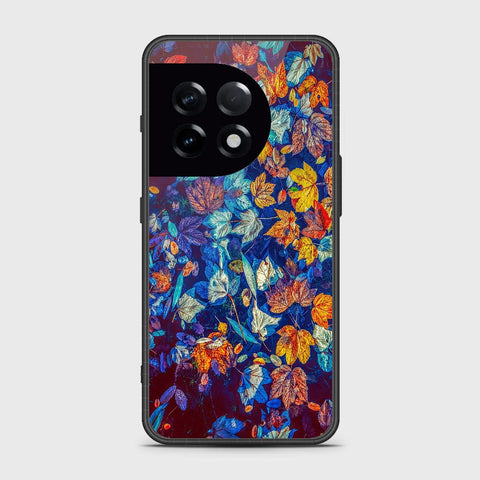 OnePlus 11Cover- Floral Series 2 - HQ Ultra Shine Premium Infinity Glass Soft Silicon Borders Case