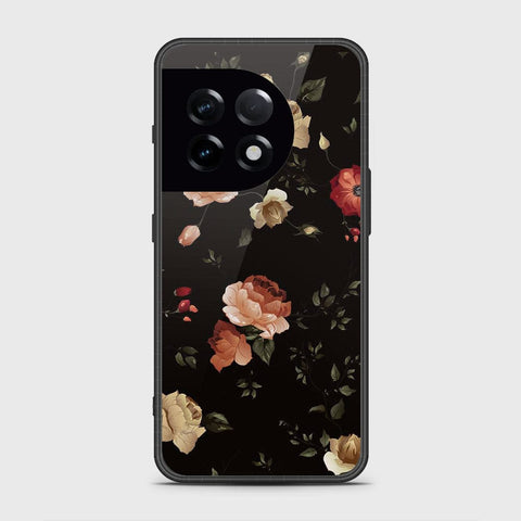 OnePlus Ace 2 Cover- Floral Series 2 - HQ Ultra Shine Premium Infinity Glass Soft Silicon Borders Case