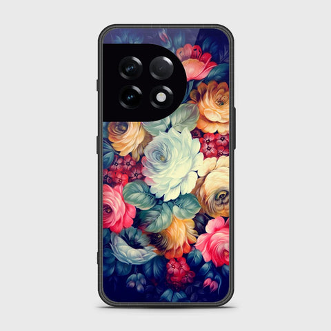 OnePlus Ace 2 Cover- Floral Series 2 - HQ Ultra Shine Premium Infinity Glass Soft Silicon Borders Case