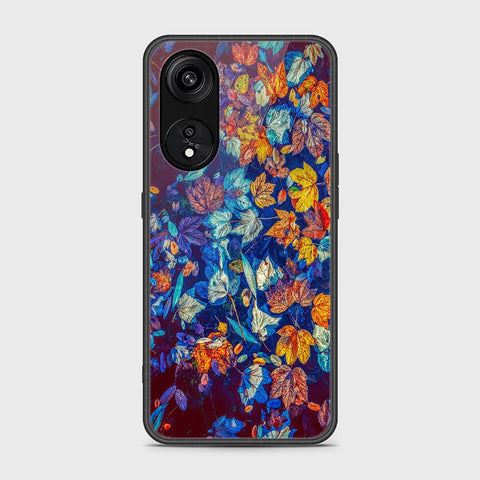 Oppo A1 Pro  Cover- Floral Series 2 - HQ Ultra Shine Premium Infinity Glass Soft Silicon Borders Case